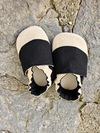 Children's Slippers Polish Hemp Barefoot Black