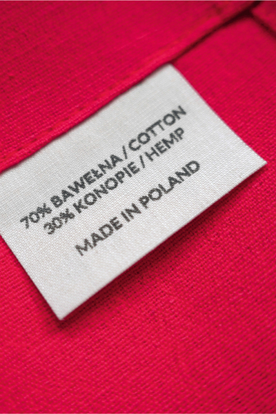 Bawełniano-konopna flaga Polski (160x100cm)