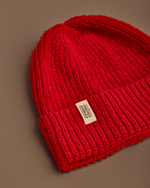 Hemp-cotton beanie (red)