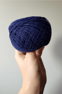 Hemp-cotton cordon (dark blue) - 50 g