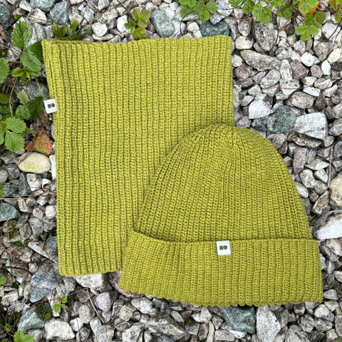 Neck warmer Polish Hemp - green lime