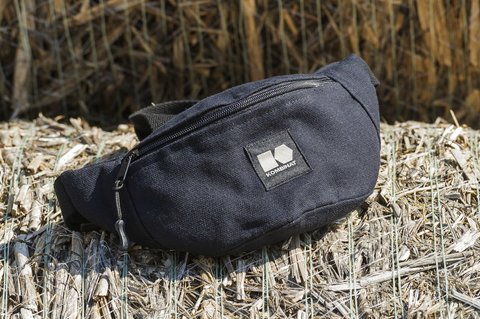 Cotton-hemp hip pack (black)
