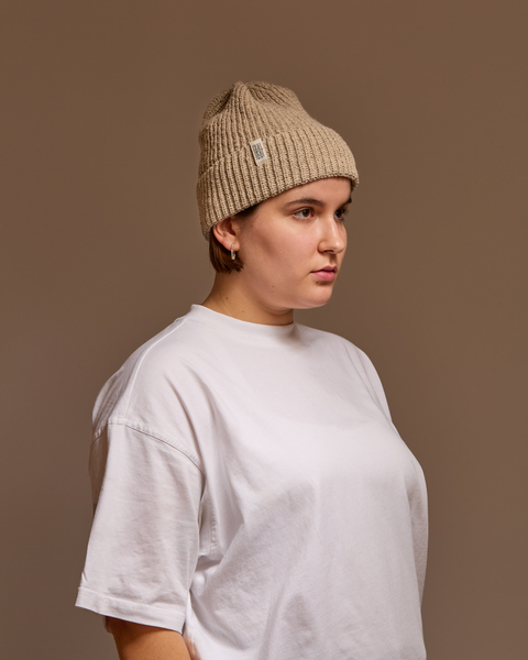 Hemp-cotton beanie (natural)