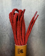Hemp-cotton shoelaces (brick)