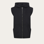 Hooded vest - black