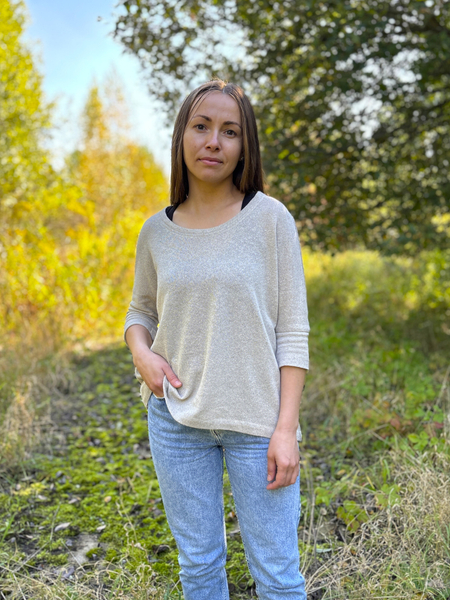 Polish Hemp Women's Batwing Blouse