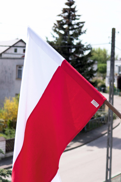 Bawełniano-konopna flaga Polski (160x100cm)