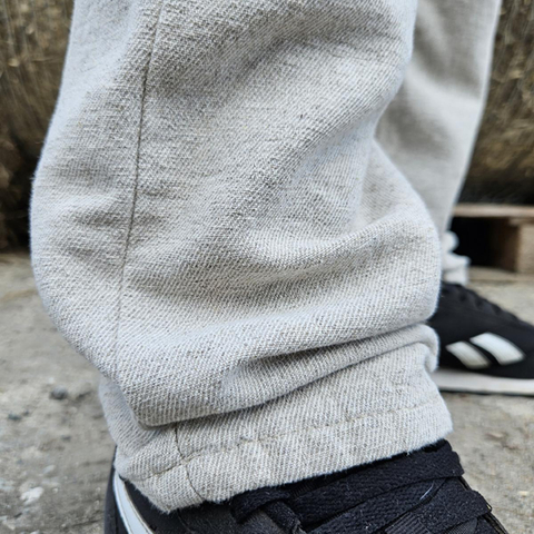 Men's classic cotton and hemp pants