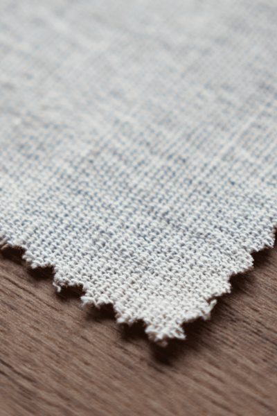 Samples of cotton and hemp fabrics