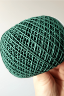 Hemp-cotton cordon (green) - 100 g