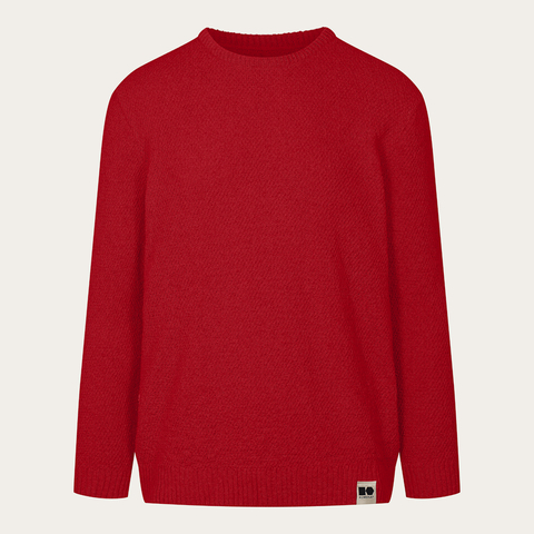 Hemp-cotton sweater - Red
