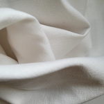 WHITE cotton-hemp fabric - FLAT weave