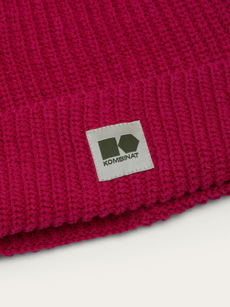 Hemp-cotton beanie (fuchsia)