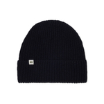 Hemp-cotton beanie with a small logo (black)