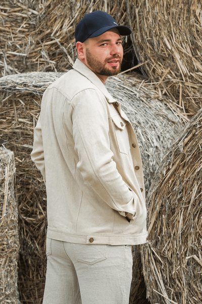 Hemp-cotton denim jacket