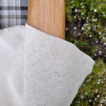 NATURAL cotton-hemp fabric - PANAMA weave