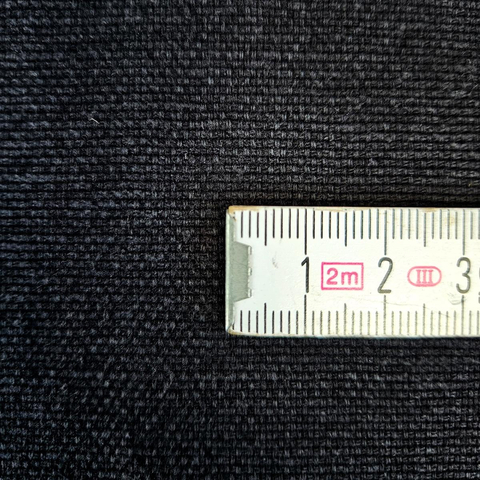 Cotton-hemp fabric BLACK – PANAMA weave (1 m)