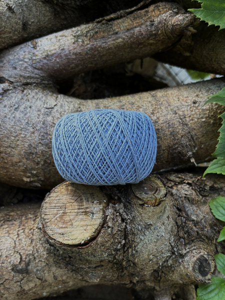 Polish Hemp yarn grayish blue 100 g