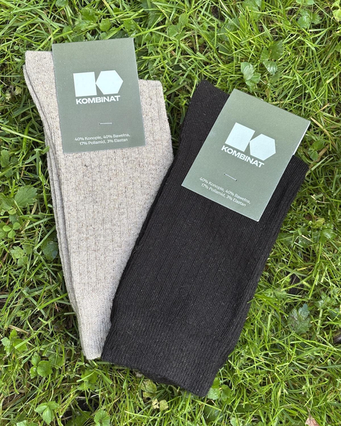 Hemp-cotton socks (black)