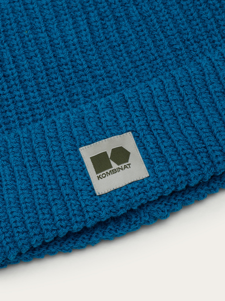 Czapka konopno-bawełniana (petrol)