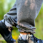 Cotton and hemp joggers, black melange