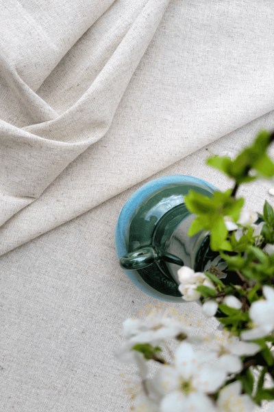 NATURAL cotton-hemp fabric - PLAIN weave (1 m)