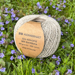 Włóczka konopno-bawełniana 100 g kolor naturalny