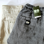 Cotton and hemp joggers, black melange