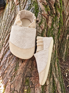 Kapcie dziecięce Polskie Konopie Barefoot naturalne
