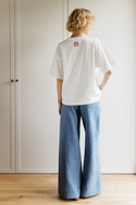 Baggy hemp denim pants