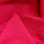 RED cotton-hemp fabric - FLAT weave