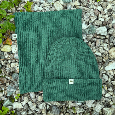 Neck warmer Polish Hemp - emerald green