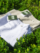 Women cotton-hemp pants with elastic waistband