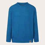 Hemp-cotton sweater - Petrol