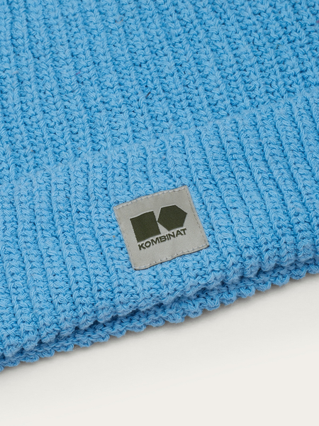 Hemp-cotton beanie (sky blue)
