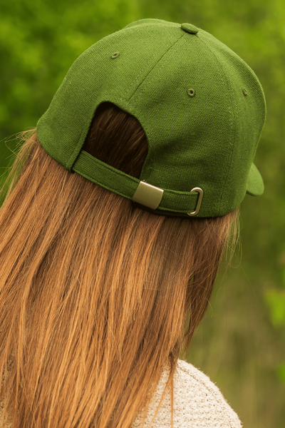 Cotton-hemp baseball cap (green)