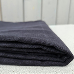 Cotton-hemp fabric BLACK – PANAMA weave (1 m)