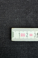 BLACK cotton-hemp fabric - FLAT weave (3 m)