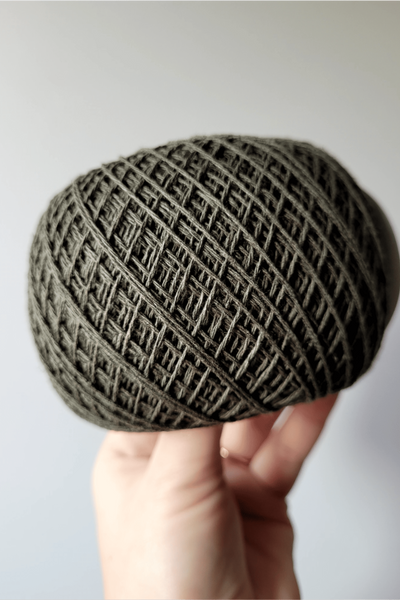 Hemp-cotton cordon (khaki) - 100 g