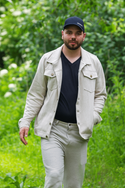 Hemp-cotton denim jacket