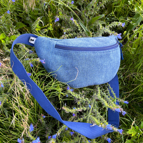 Denim fanny pack Polish Hemp dark blue