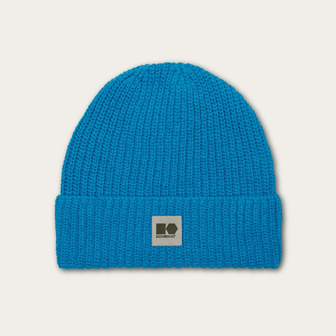 Hemp-cotton beanie (turquoise)