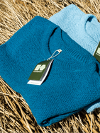Sweter konopno-bawełniany - Petrol