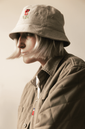 Cotton-hemp BUCKET HAT “Poppy” - (natural)