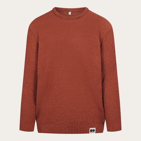 Hemp-cotton sweater - Brown