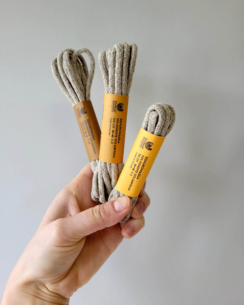 Hemp shoelaces
