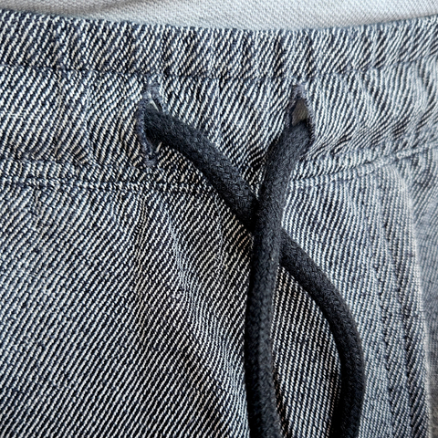 Cotton and hemp joggers, black melange