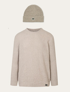 Set: Hemp and cotton sweater + Hat