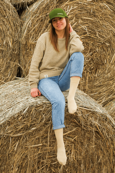 Cotton-hemp baseball cap (green)