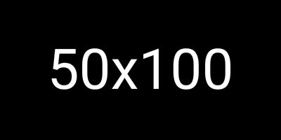 50 x 100 cm